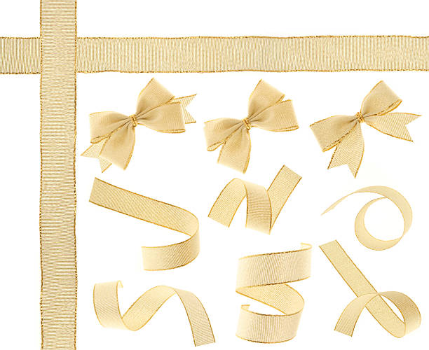 istock Golden Ribbon (isolated) 139665136