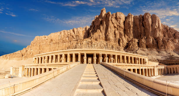 istock Hatshepsut's Temple and the cliffs in the rocks, Luxor, Egypt 1396653099