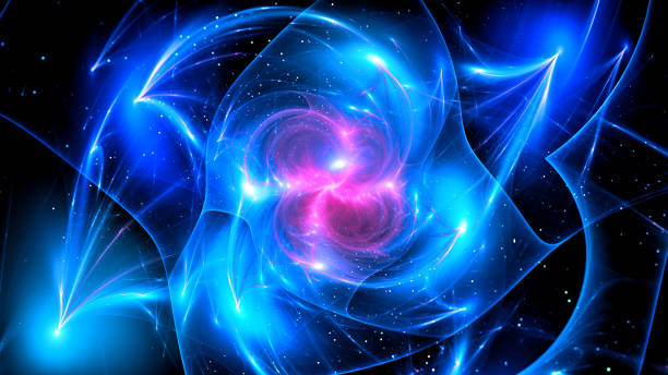 istock Blue glowing ethereal energy abstract background 1396653611