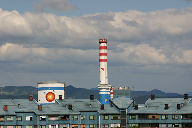 urban capital block in capital city in slovenia ljubljana slums stock pictures, royalty-free photos & images
