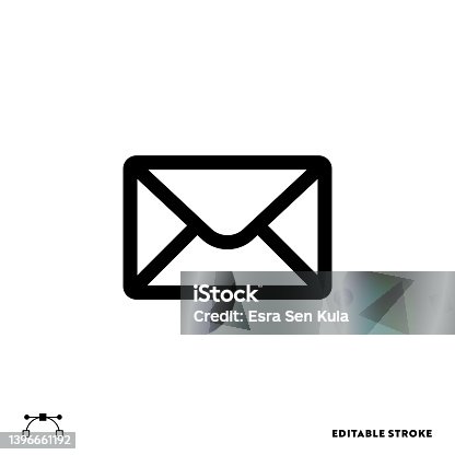 istock Message Line Icon with Editable Stroke. Suitable for Web Page, Mobile App, UI, UX and GUI design. 1396661192