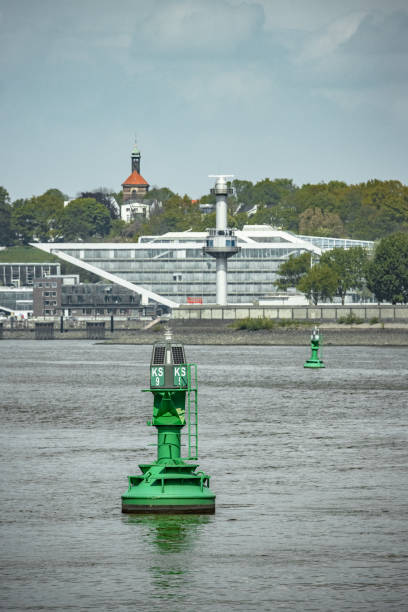Hamburg, Germany - May 06, 2022: Dockland building in the harbour of Hamburg