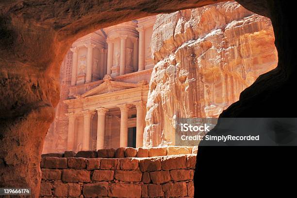 The Treasury Petra Stock Photo - Download Image Now - Brick, Brick Wall, Color Image