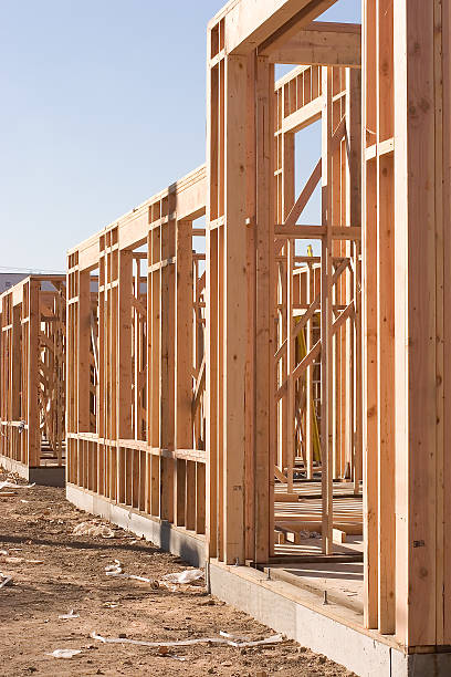 istock A building site with wooden buildings being built 139666218