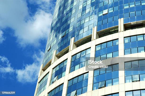 Windows On Skyscraper Stock Photo - Download Image Now - Abstract, Apartment, Blue