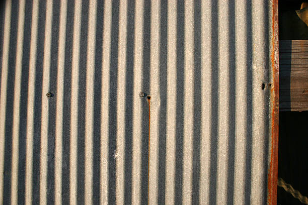 Metal siding stock photo