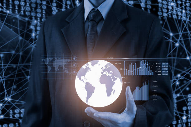 istock Chess game behind forex chart indicators or stock market graph in abstract background. Business concept to present financial information and digital marketing strategy analysis. 1396669233