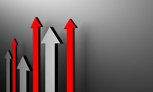 istock Arrows business concept. Minimalistic design 1396672503