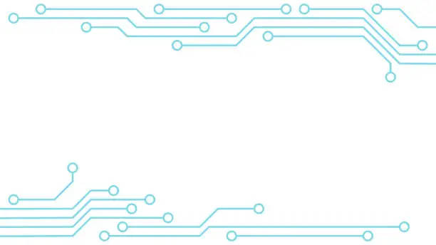 Vector illustration of Frame background of electronic circuit concept