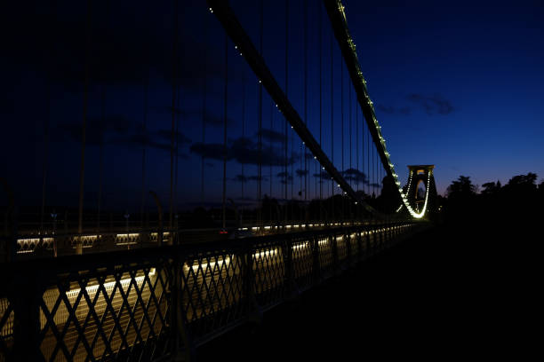 istock Night view of Bristol Suspension Bridge 1396678685