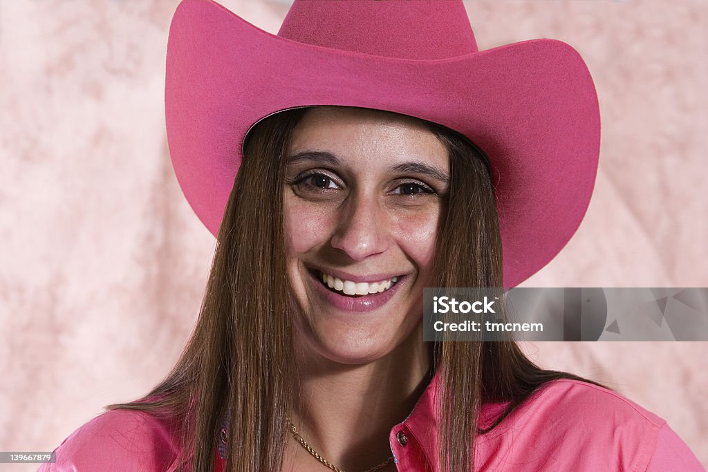 Vaqueira Retrato 2 - Royalty-free Chapéu de Cowboy Foto de stock