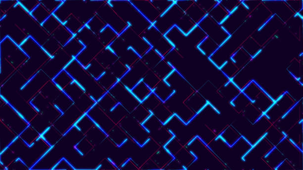 istock Glowing Activity Lighting Line, 4K Resolution Background, eSport, Computer games, Digital Background 1396678966
