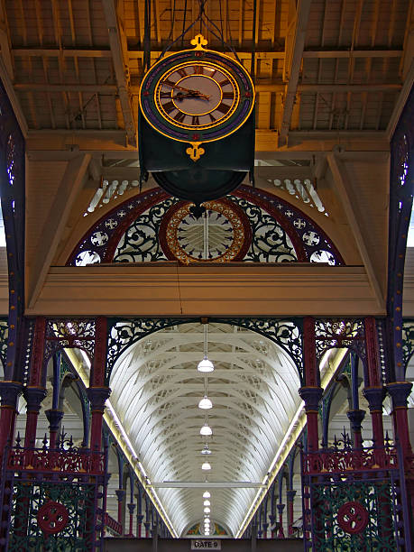 istock clock and ceiling Smithfield meat market 139667985