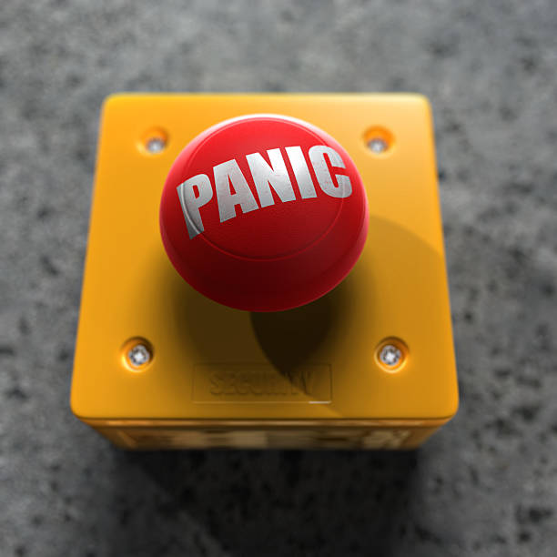 Panic Button stock photo