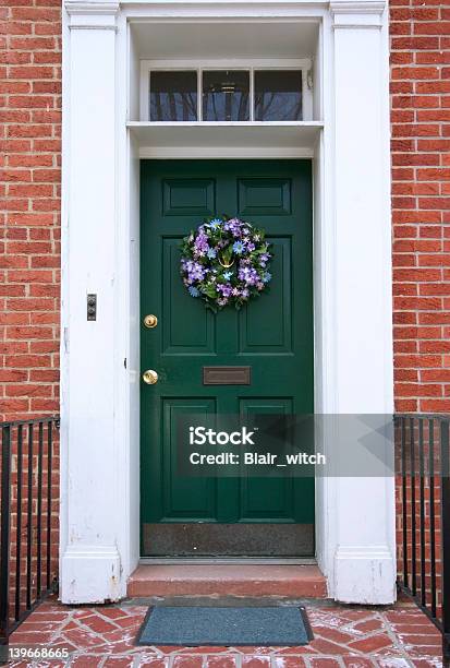 Welkoming Door Stock Photo - Download Image Now - Architecture, Building Exterior, Closed