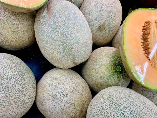 istock Honeydew melon fruits as a background 1396688402