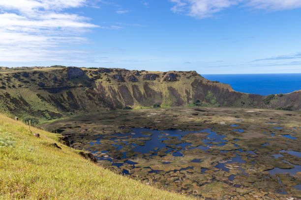 istock Rano Kau volcano at Easter Island 1396688580