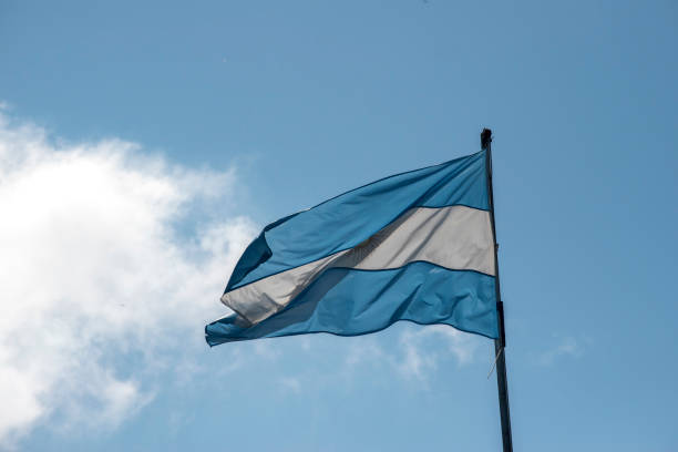 istock Bandera argentina 1396689463