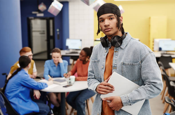 istock Young Man in College 1396696327
