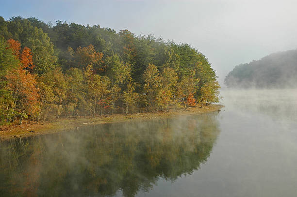 Fall Creek Falls lake stock photo