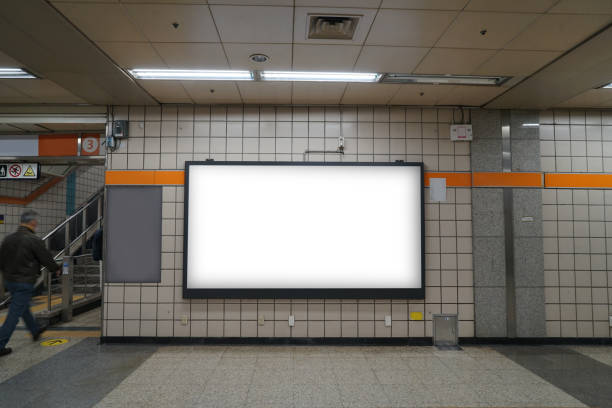 istock Subway Scenery and Advertising Mockup 1396699392