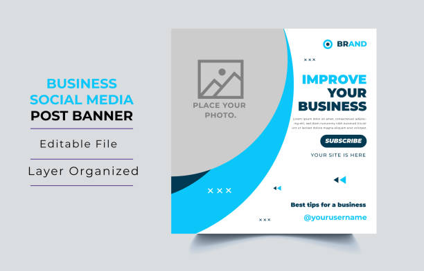 Business square social media post banner template Business square social media post banner template 490 stock illustrations