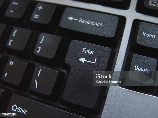 Enter Keyboard Button Stock Photo - Download Image Now - Agreement, Alphabet, Backspace
