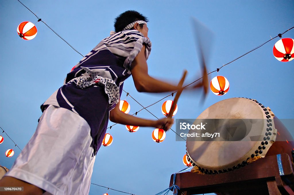 Schlagzeuger in motion blur - Lizenzfrei Japan Stock-Foto