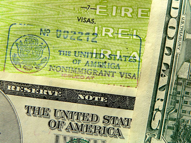 istock American / Irish Passport Visa 139670479