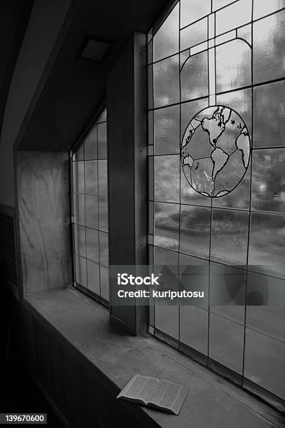 Open Bible Stock Photo - Download Image Now - Globe - Navigational Equipment, Stained Glass, World Map