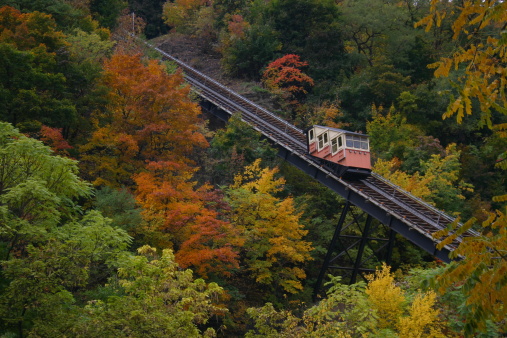 Monongahela Incline In Autumn.  Located in Pittsburgh, PA.
