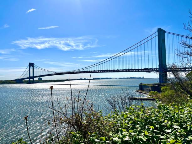 istock Verrazano narrow bridge bay view 1396710709