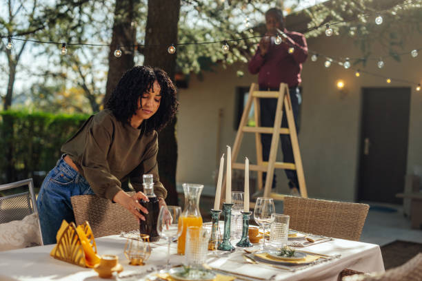 istock Working together on preparing the special event 1396711435