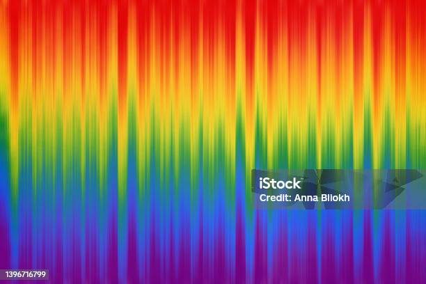 Abstract Rainbow Flag Colorful Pixelated Wave Glitch Noise Pattern Lgbtqia Pride Event Month Culture Right Spectrum Defocused Line Background Holiday Red Orange Yellow Green Blue Purple Futuristic Fluorescent Color Texture Full Frame Stock Photo - Download Image Now