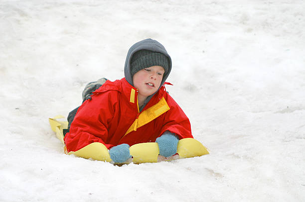 first day on snow stock photo