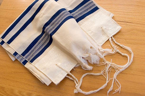 Tallit on Table stock photo