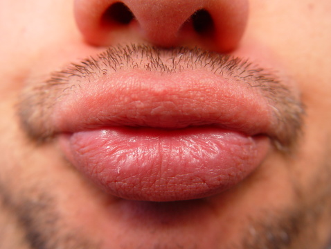 So I haven't shaved in a few days... how about a big ole kiss?