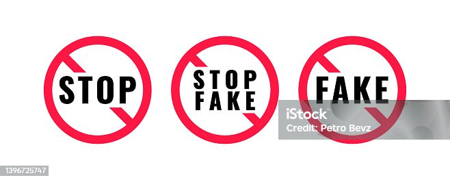 istock Fake news stamp design. Stop fake news on tv and social media. Stop fake and disinformation. Vector illustration 1396725747