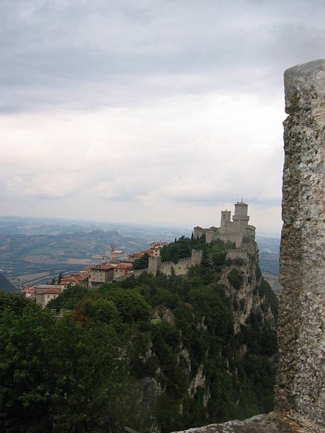 San Marino Castle2 stock photo