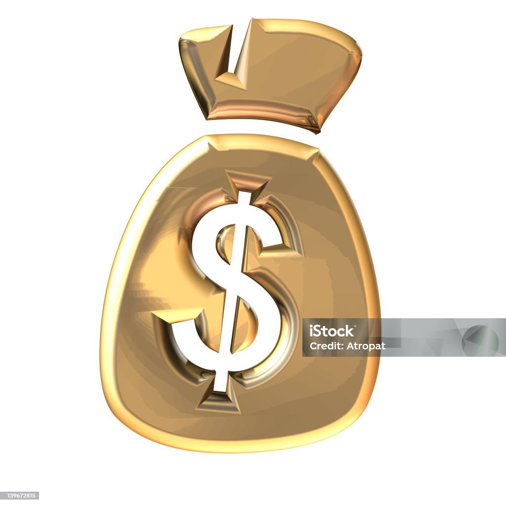 Borsa di dollari - Foto stock royalty-free di Affari