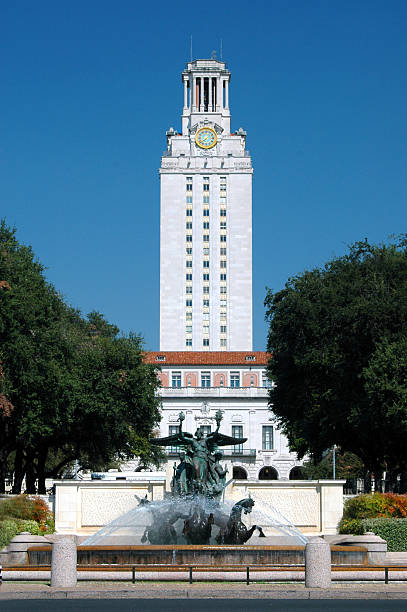 tour de l'université du texas - macro column marble luxury photos et images de collection