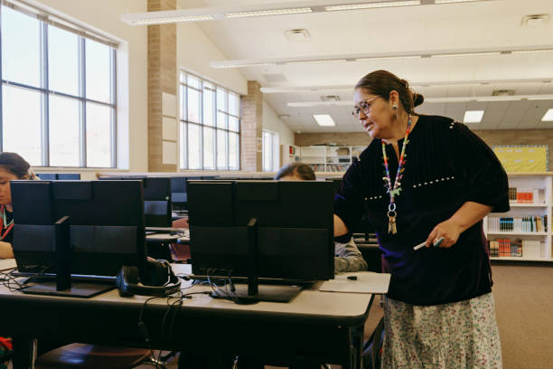 istock High School Teacher and Students in a School Classroom 1396729709
