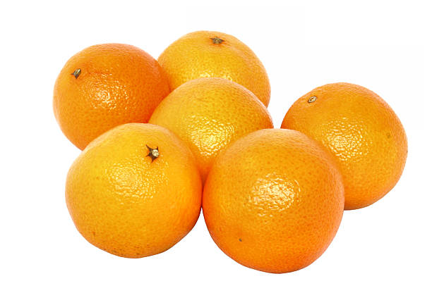 mandarins - pure white background mandarins - pure white background, see also: valencia orange photos stock pictures, royalty-free photos & images