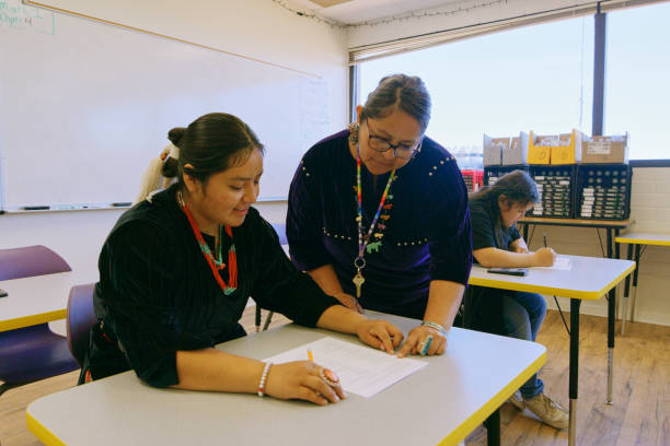 istock High School Teacher and Students in a School Classroom 1396730531