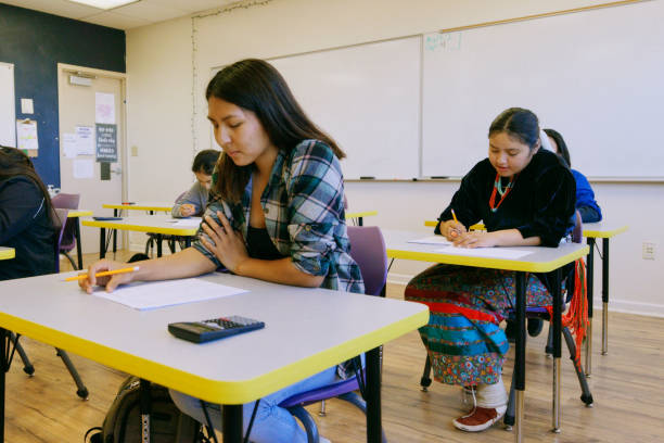 istock High School Teacher and Students in a School Classroom 1396730698