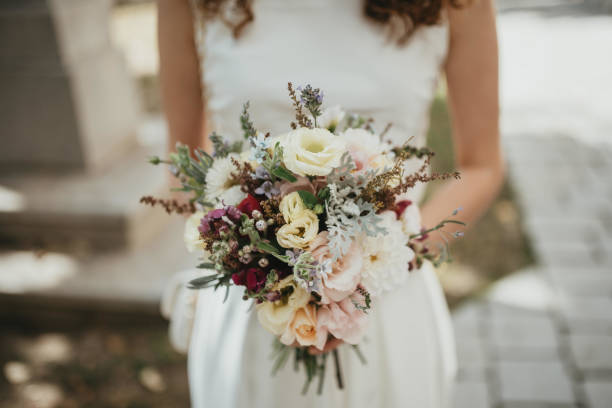 istock Young bride in wedding dress . 1396733889