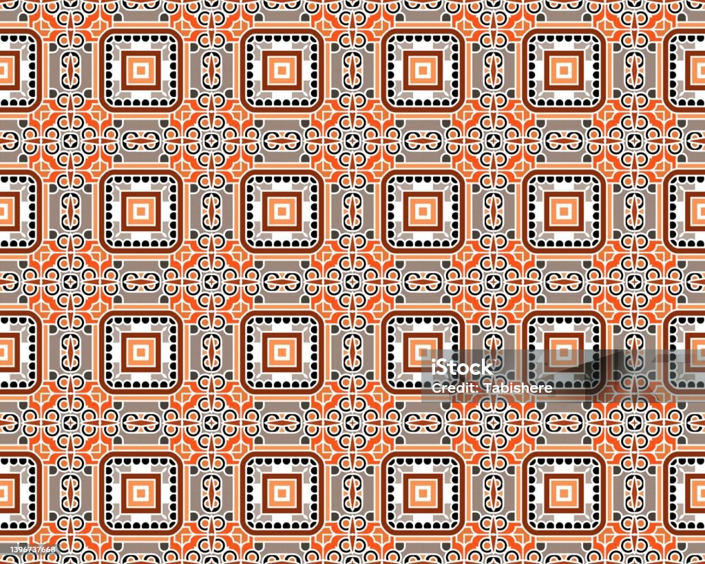 Square Tile Line Pattern Seamless Tile Pattern Illustration With Squares Stock Illustration ...