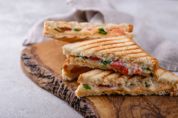 istock Grilled homemade sandwiches with cheese 1396738162