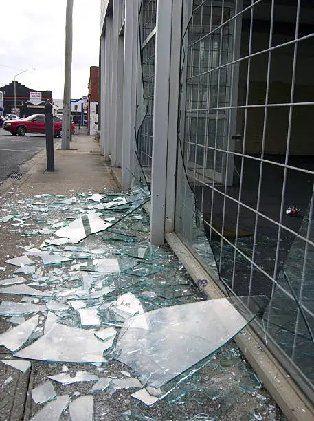 Photo of Broken shop window