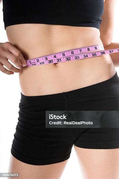 Tale Of The Tape Stock Photo - Download Image Now - Adult, Dieting, Exercising